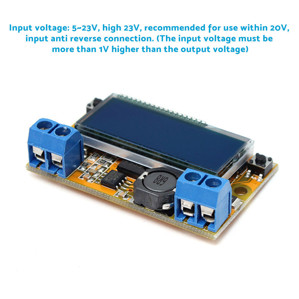 DC-DC Adjustable Buck Converter Step-Down Power Supply Module with LCD and Prote