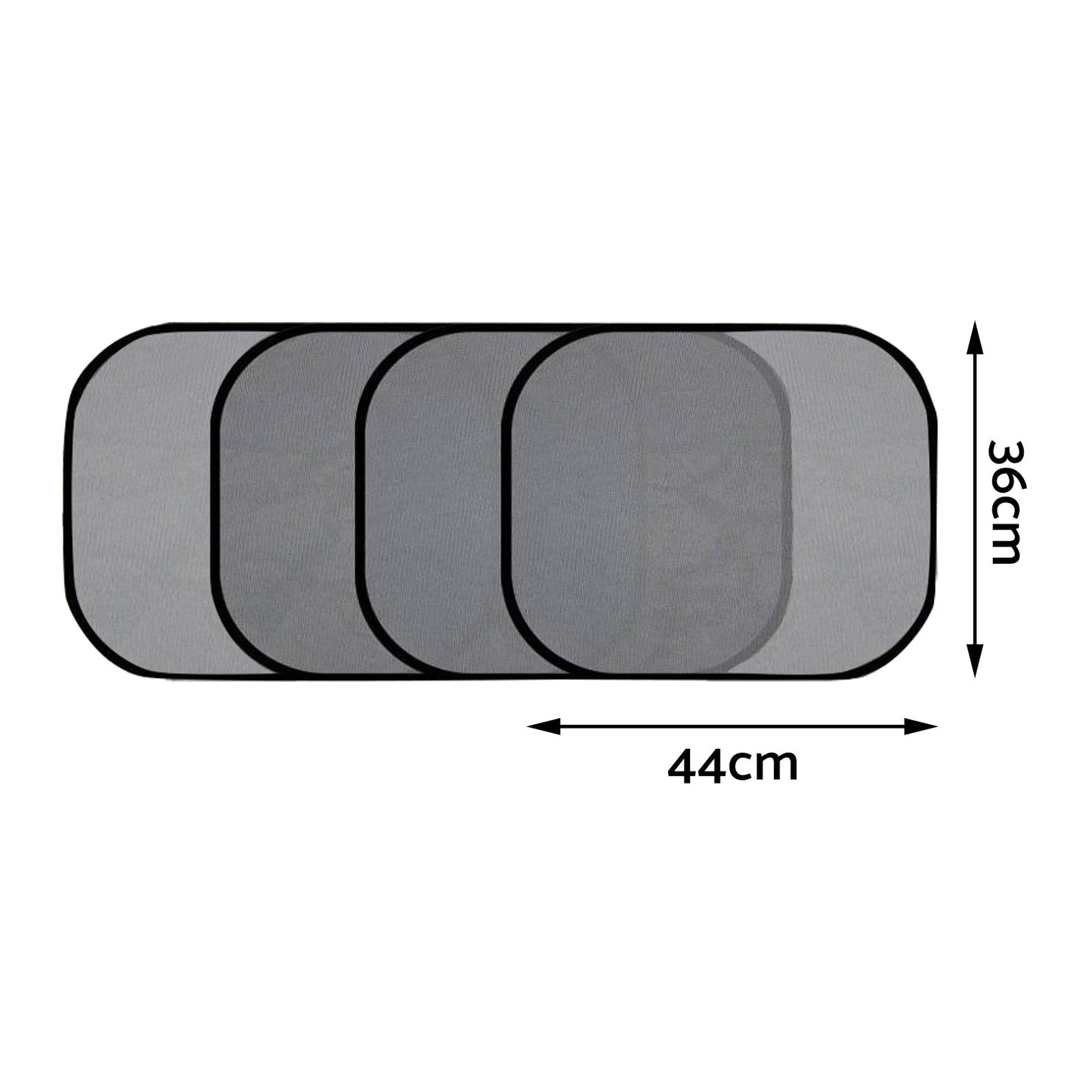 Car Side Window Mesh Sun Shade Cover 4x Suitable For Windshield and Side Windows