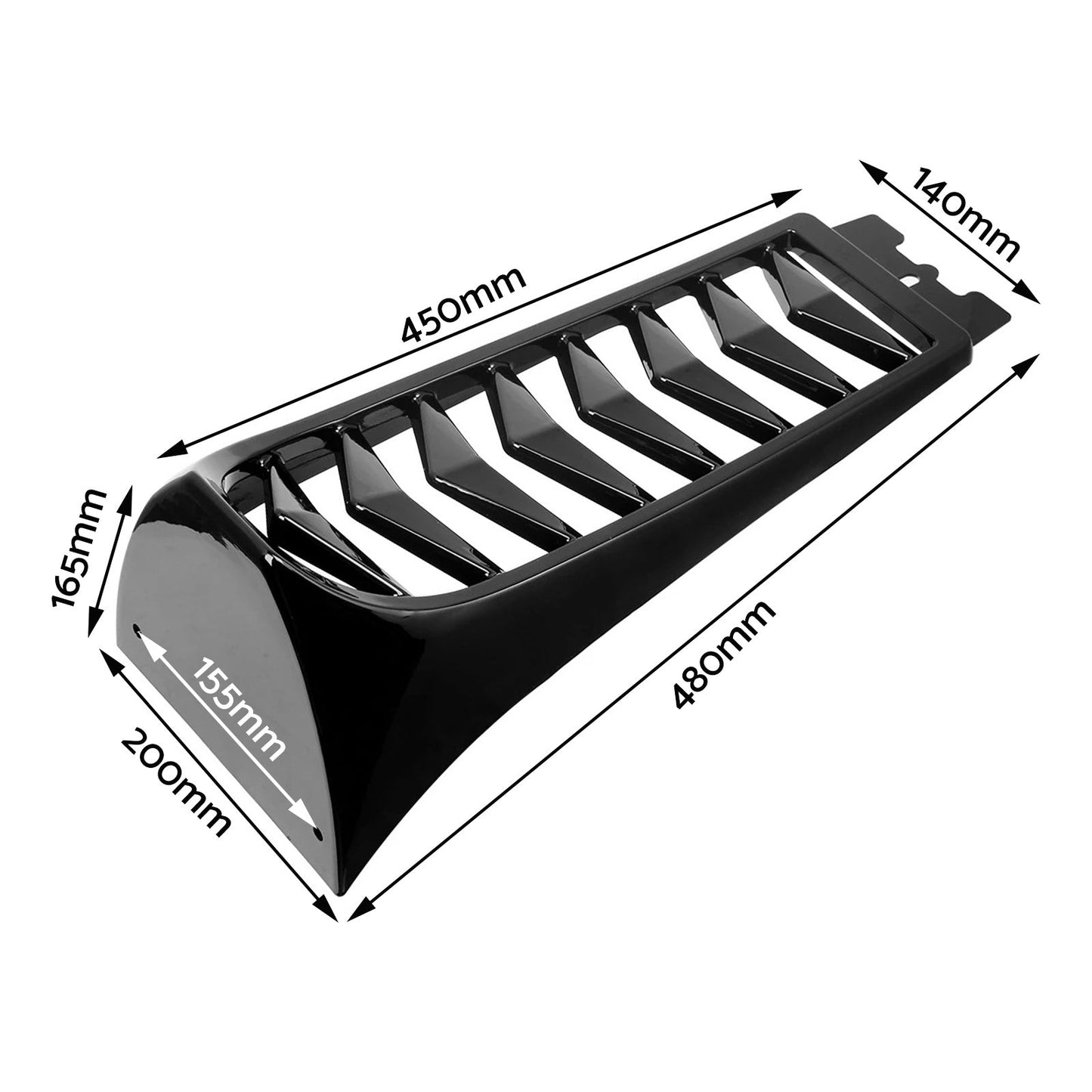 Chin Fairing Spoiler Lower Radiator Cover Suitable For Harley-Davidson Softail Fat Bob
