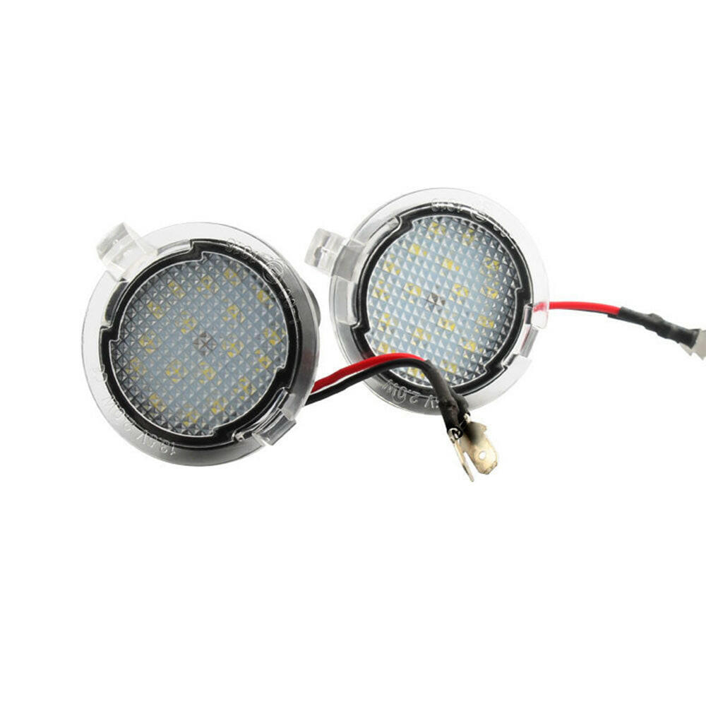 2X Under Mirror 6000K LED Light Puddle Lamps Suitable for Ford Ranger PX2 PX3.