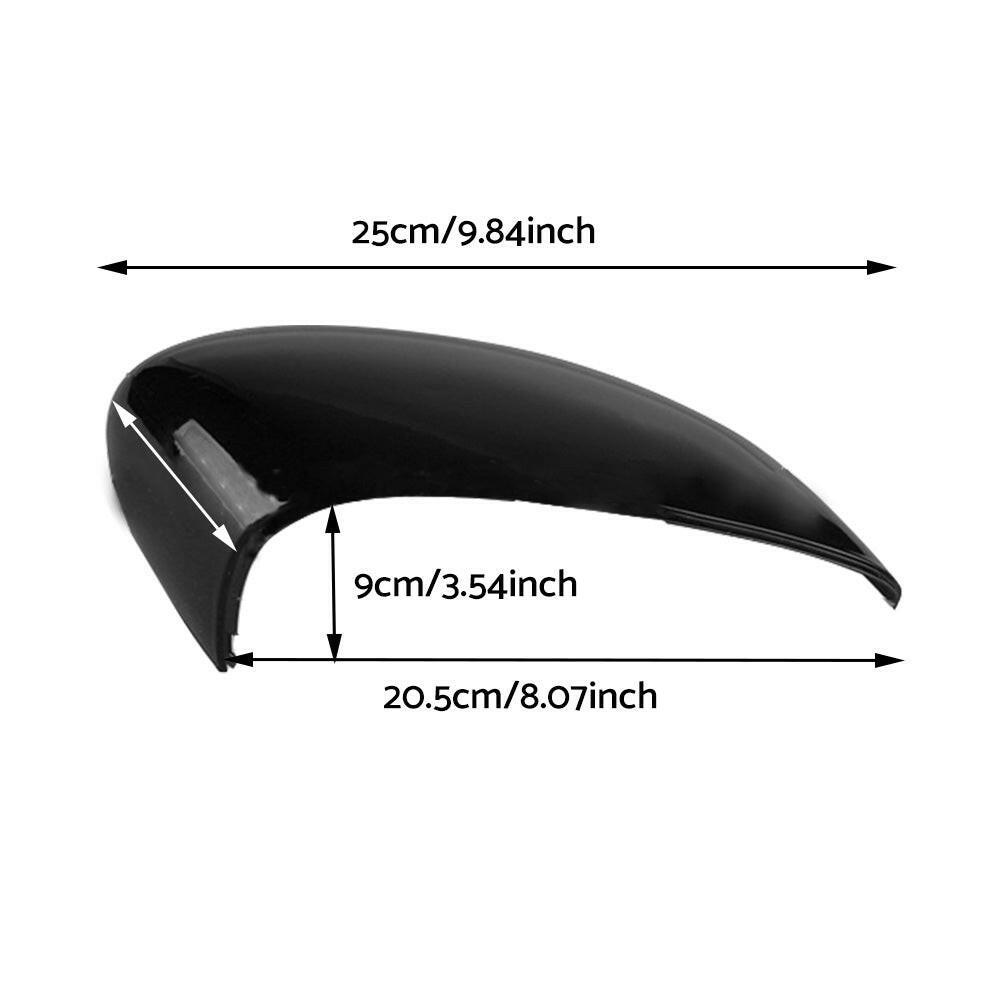 Left and Right Wing Mirror Cover Gloss Black Suitable For Ford Fiesta MK7 2008-2017.
