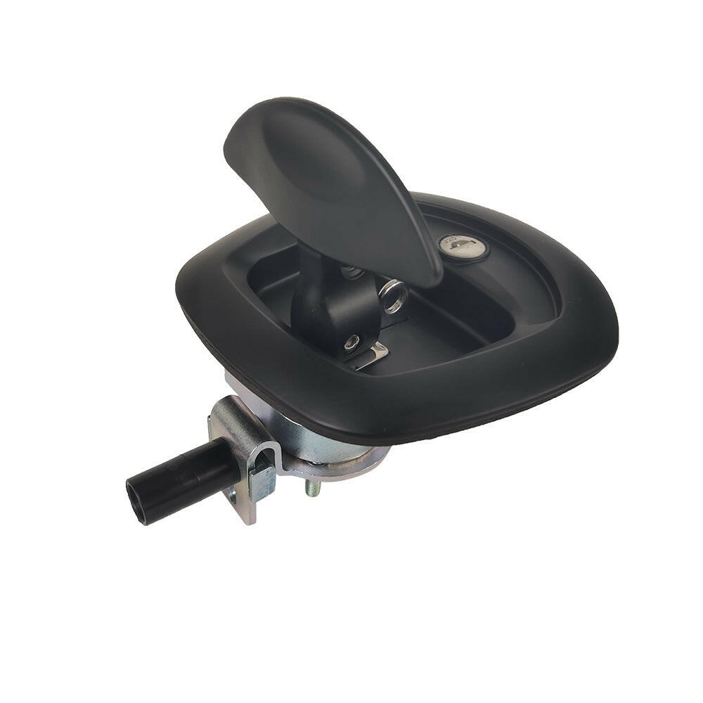 1x Black Recessed Folding T Lock / Handle Suitable For Trailer Toolbox Drop T Whale Tail.
