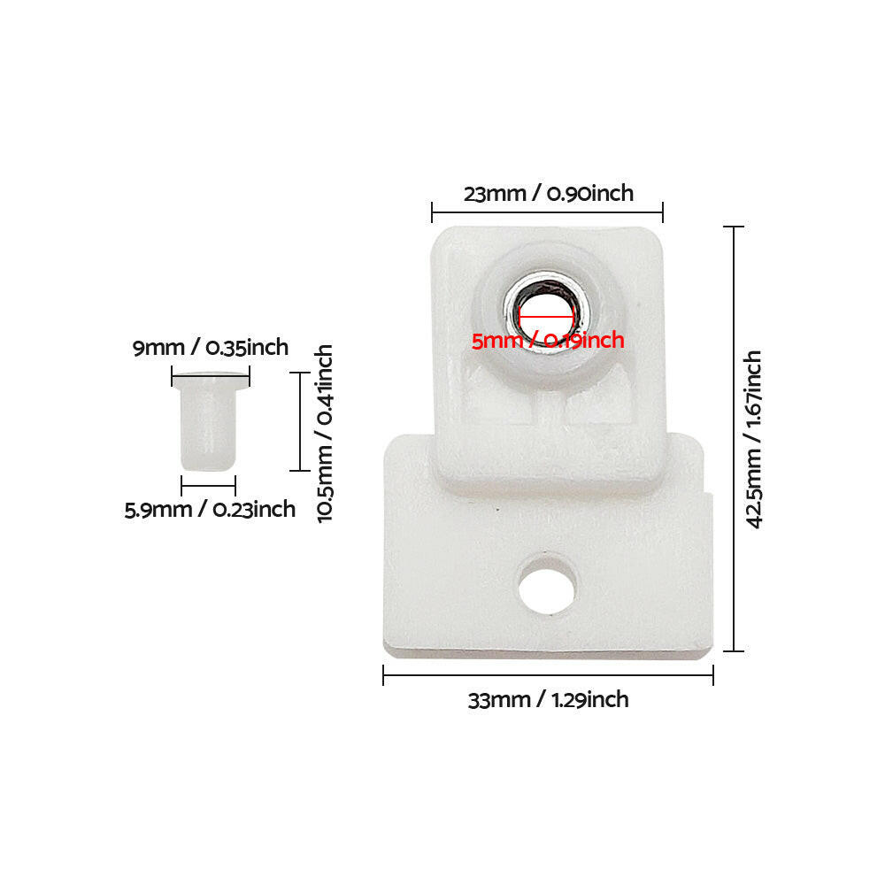 2x Left & Right Door Window Glass Track Clip Suitable For Isuzu D-Max Holden Colorado Rodeo 2002–2019.