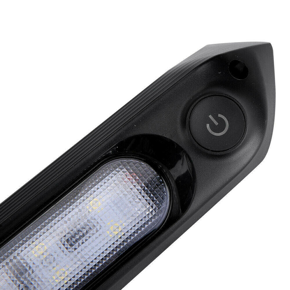 287mm Black Dual LED Bug Light 12V Awning Light with On/Off Switch Amber & White Lights.