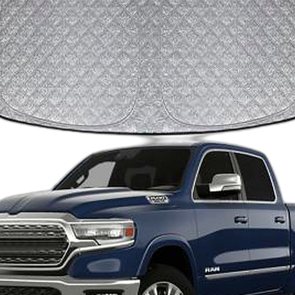6 Layer Thick WindScreen Sun Shade for Dodge Ram 1500 09-25 Pro UV Protection - XQ1