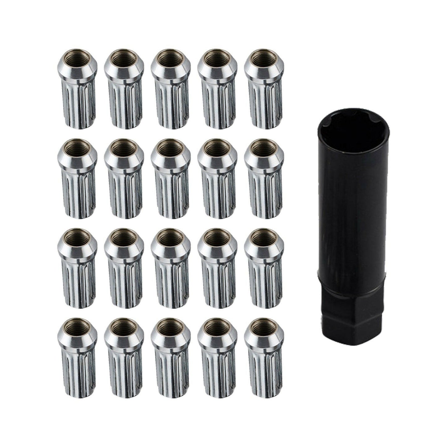 20x Extreme 14x1.5 Chrome Spline Wheel Nuts Suitable For VE Holden Landcruiser