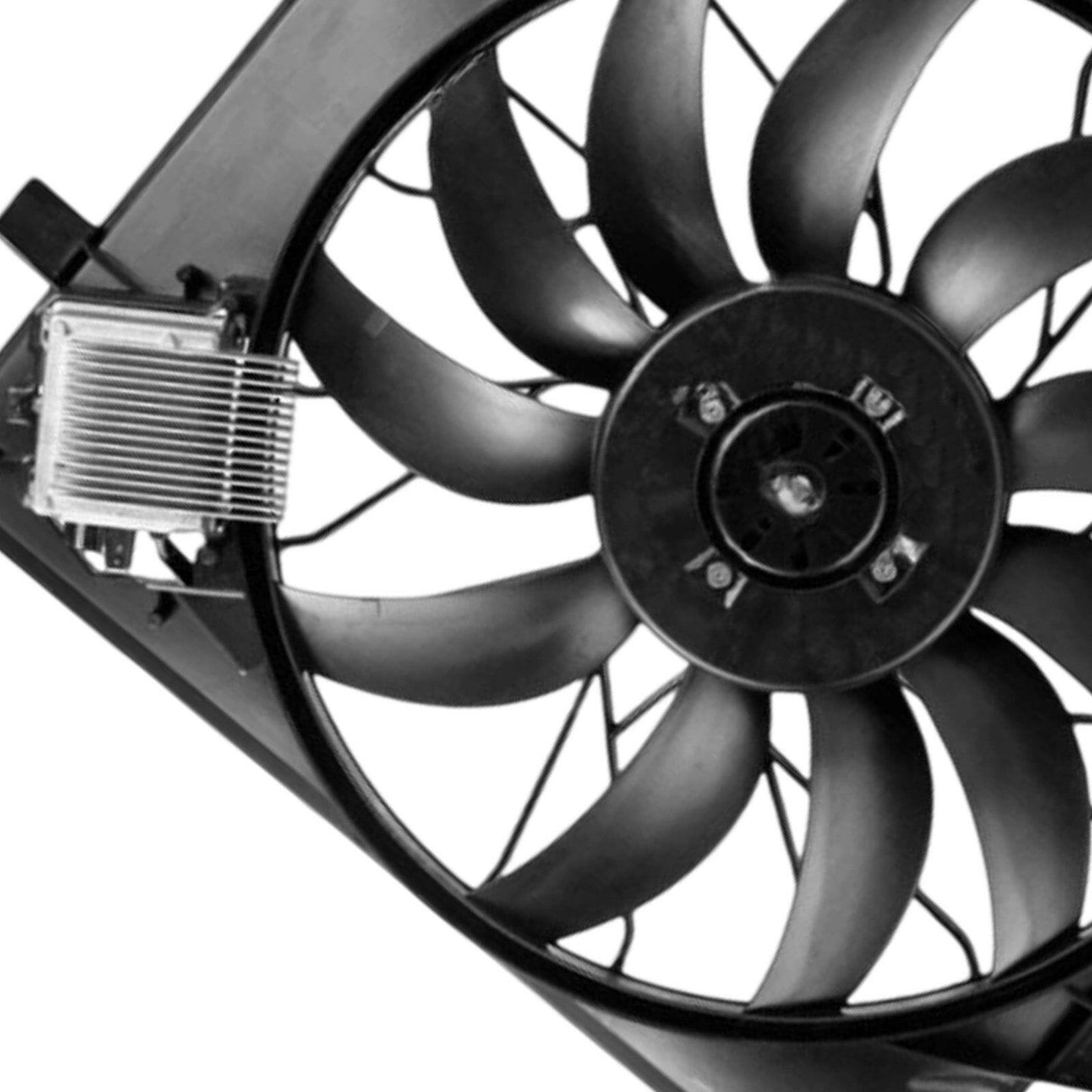 Radiator Cooling Fan with Shroud Suitable For Mercedes M-Class W163 ML500 2001-2005.