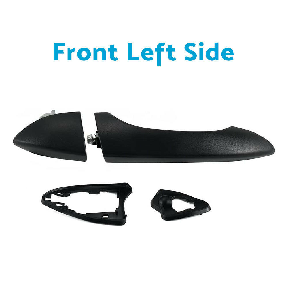 Pair Front Right & Left Outer Door Handles Dumb Black Suitable For BMW X5 E53 2000-2006.