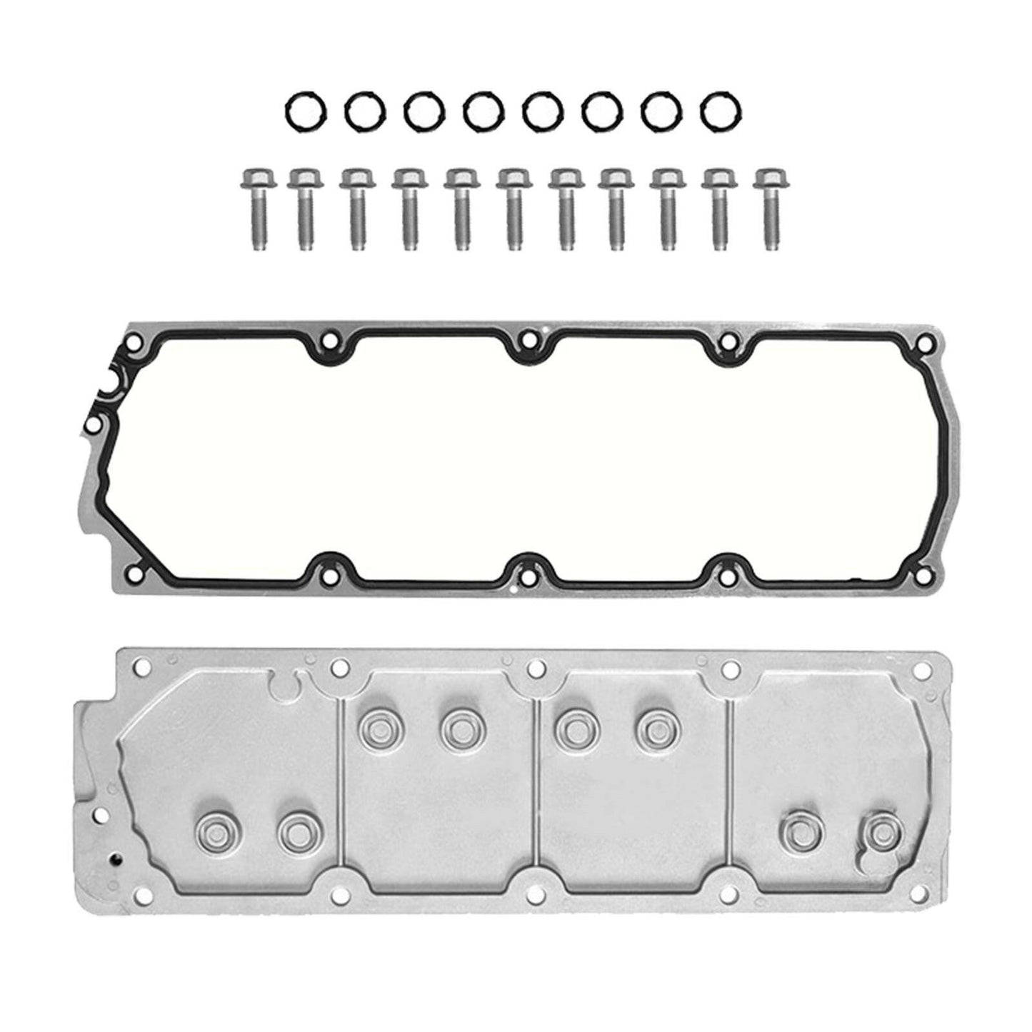 Engine Valley Cover Kit with Gasket Suitable For GMC Silverado SUV LS2 2007-2013.