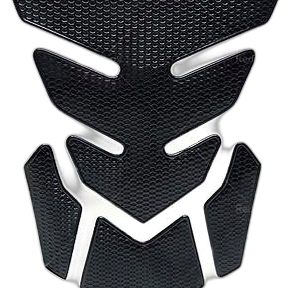Wide Pure Black Motorcycle Gas Tank Pad Protector Decal Suitable for Motorbike