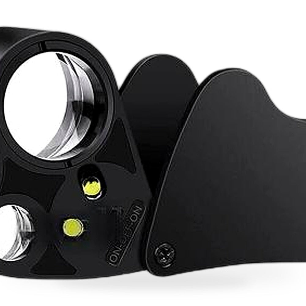 60x30mm Pocket Jeweller's Eye Loupe Magnifier With LED Light Suitable for Jewelr