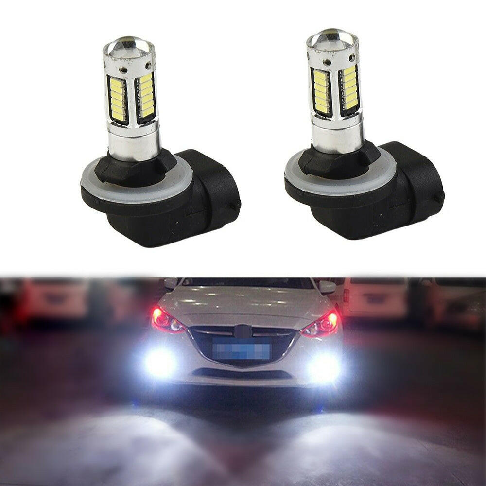 2x 881 H27 30W 6000K White LED Car SUV Fog Light Bulb DRL Lamp Extremely Bright.