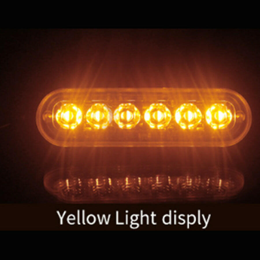 10x Amber Strobe Light 6 LED Grill Mount Flashing Beacon Suitable For Recovery Breakdown Use.