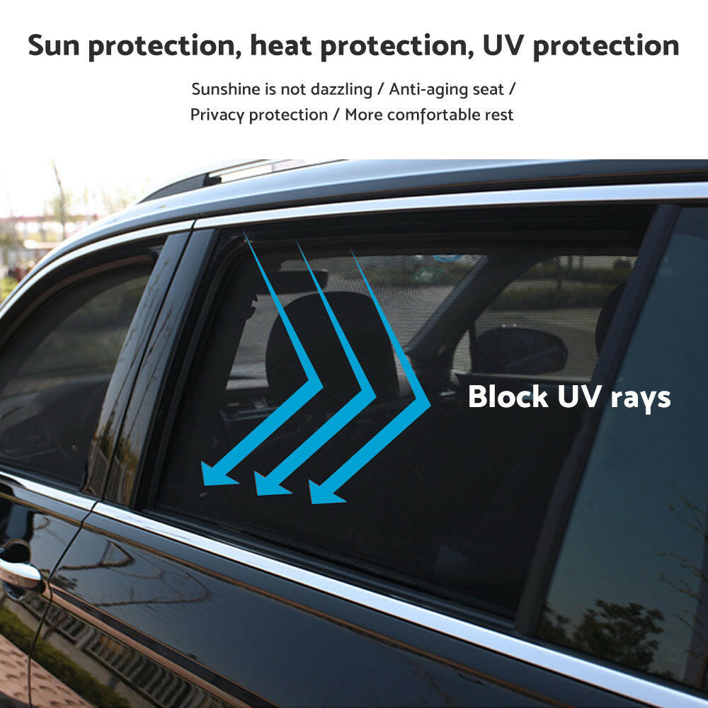 4x Magnetic Car Window Privacy Sun Shades Suitable For Ford Ranger PX2 3 2015-now.