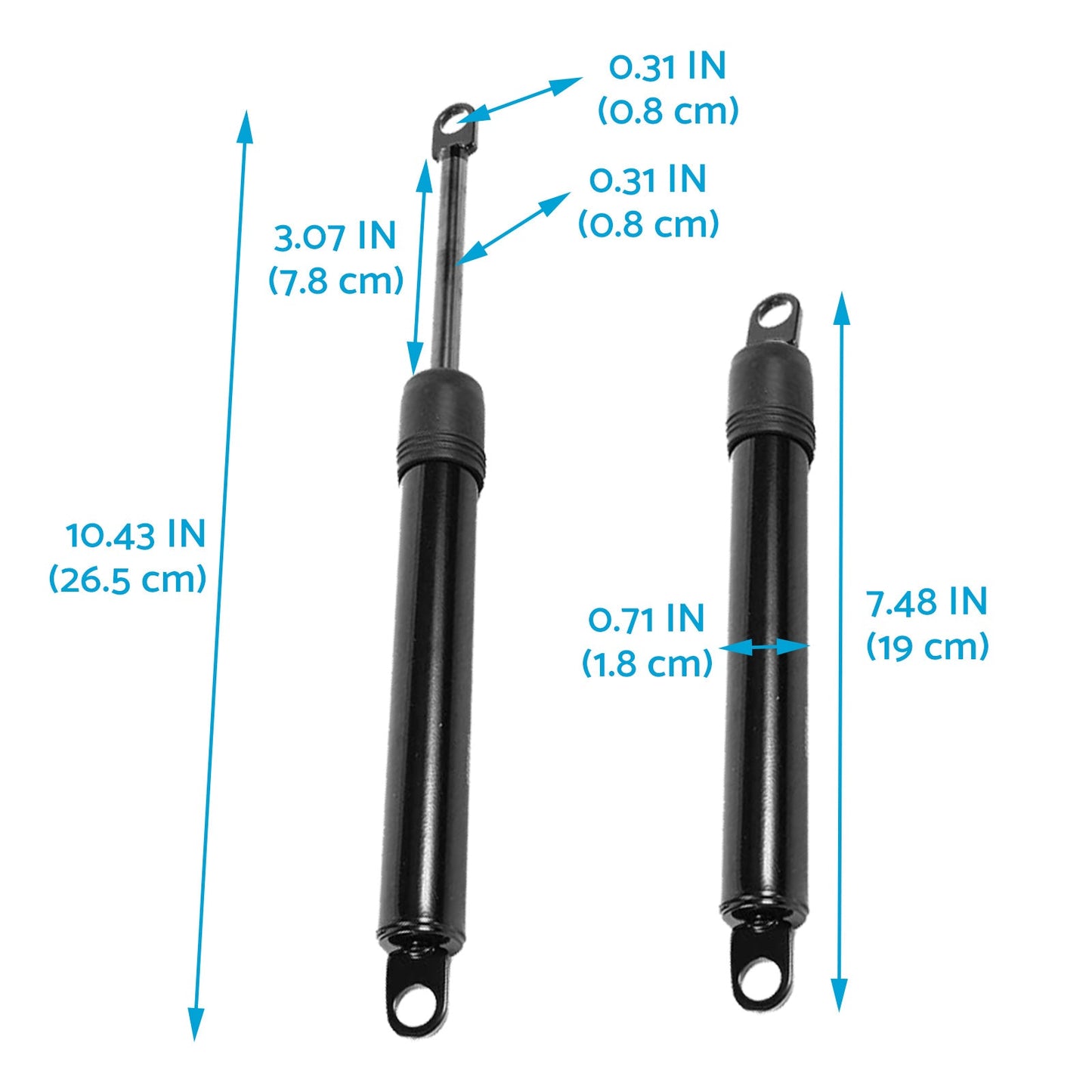 2x Steering Damper Suitable For Husqvarna / Dixon / Jonsered / Poulan / RedMax 539102720
