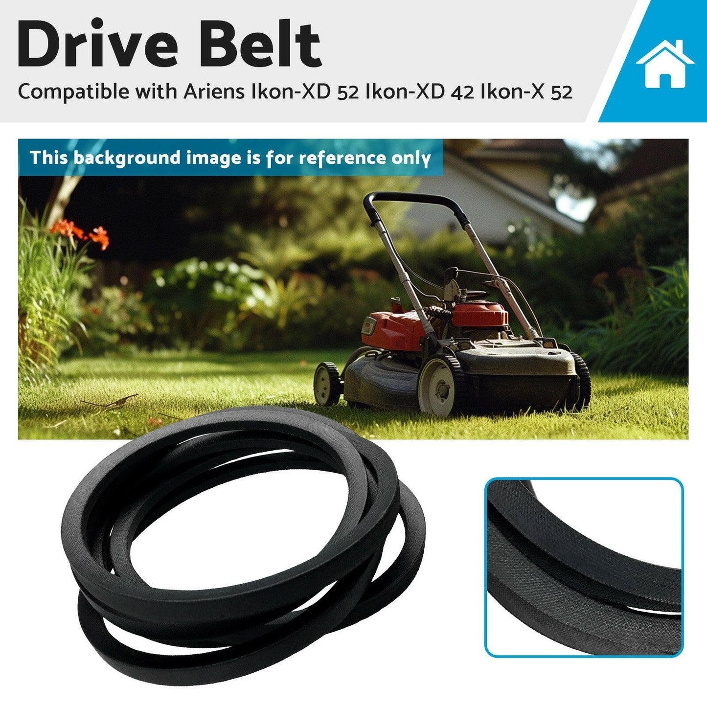 07200718 Drive Belt Suitable for Ariens Ikon-XD 52 Ikon-XD 42 Ikon-X 52.