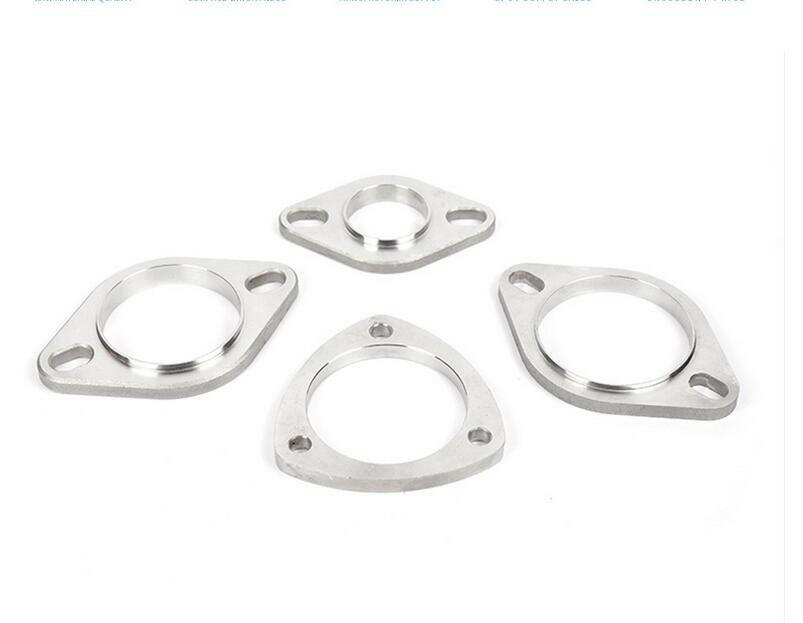 Exhaust Flange Plate Set 304 Stainless Steel 2.5in 63mm 3 Bolt Suitable For Universal Applications.