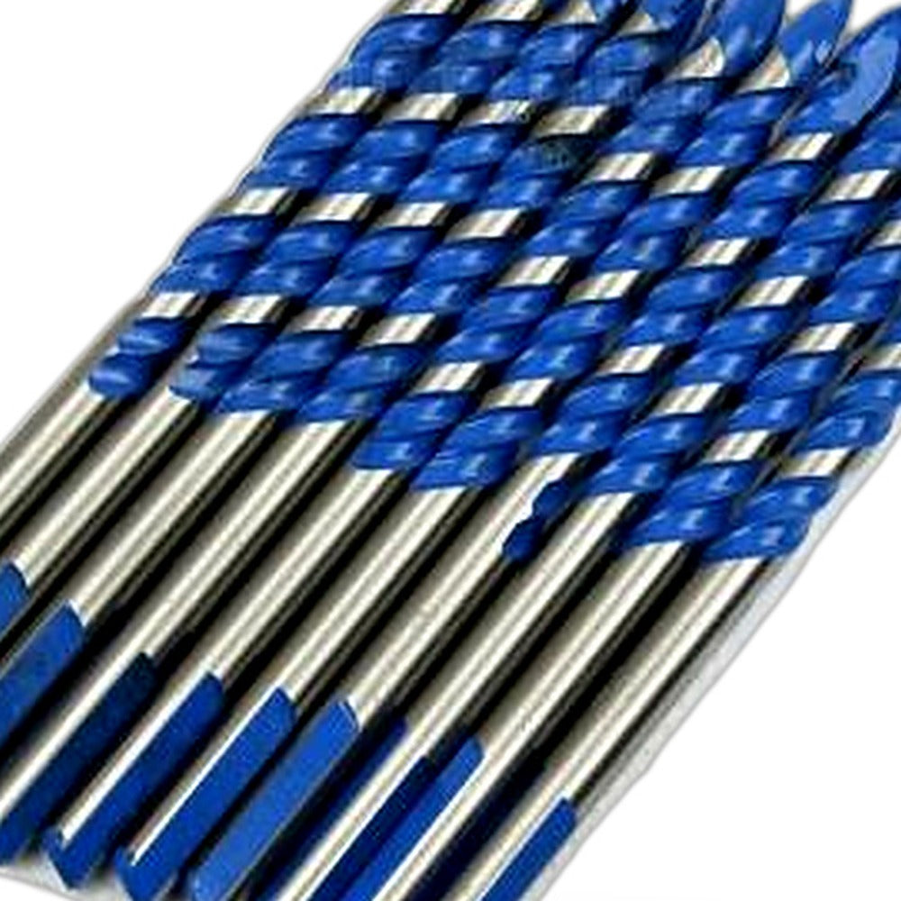 10x 6mm Tungsten Carbide Drill Bit Set Suitable for Porcelain Tile, Concrete, Br