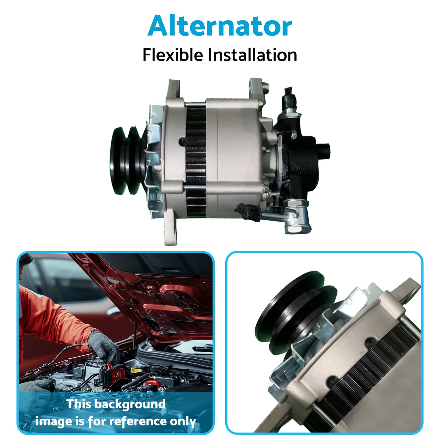 Alternator Suitable For Nissan Patrol GQ TD42 4.2L Navara D22 TD25 TD27 1988-2003.