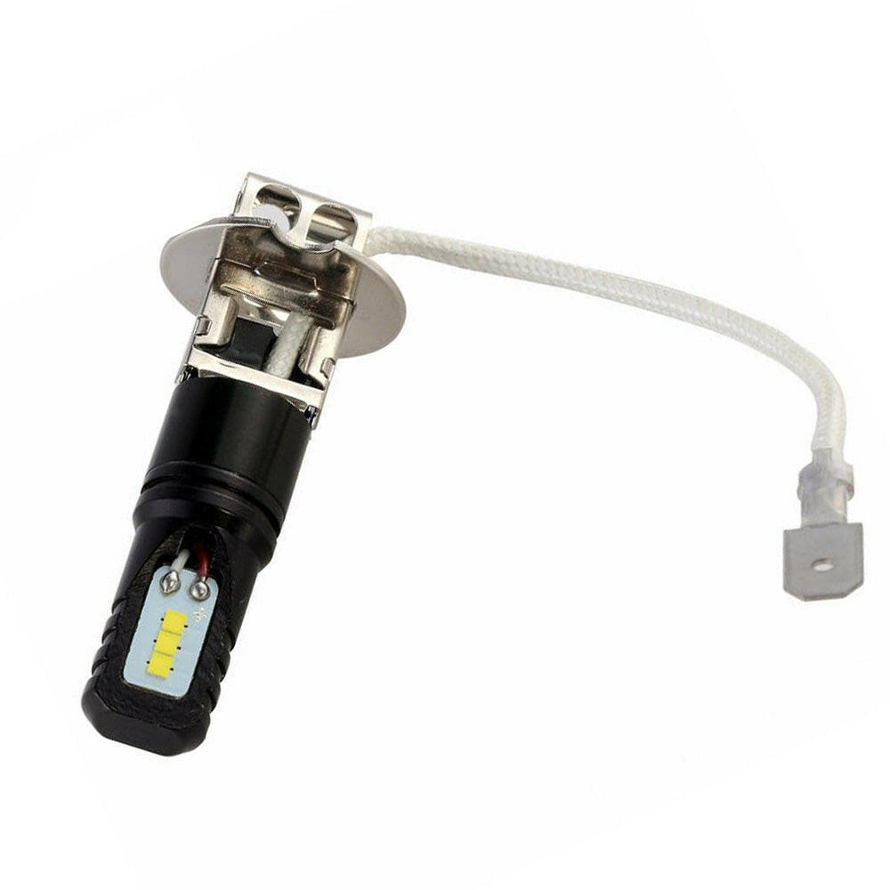 2x H3 80W 6000LM LED Headlight Bulbs White 6500K Suitable For Car Use.