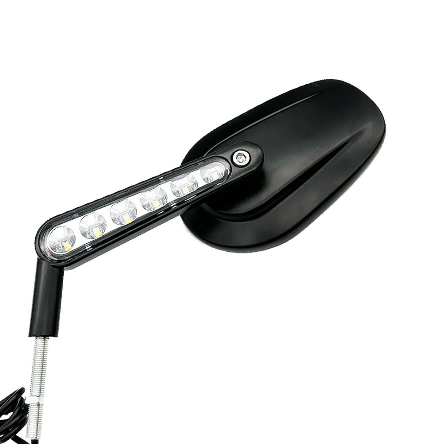 2x Rear View Mirrors LED Turn Signals Muscle Suitablefor Harley Davidson V-Rod.