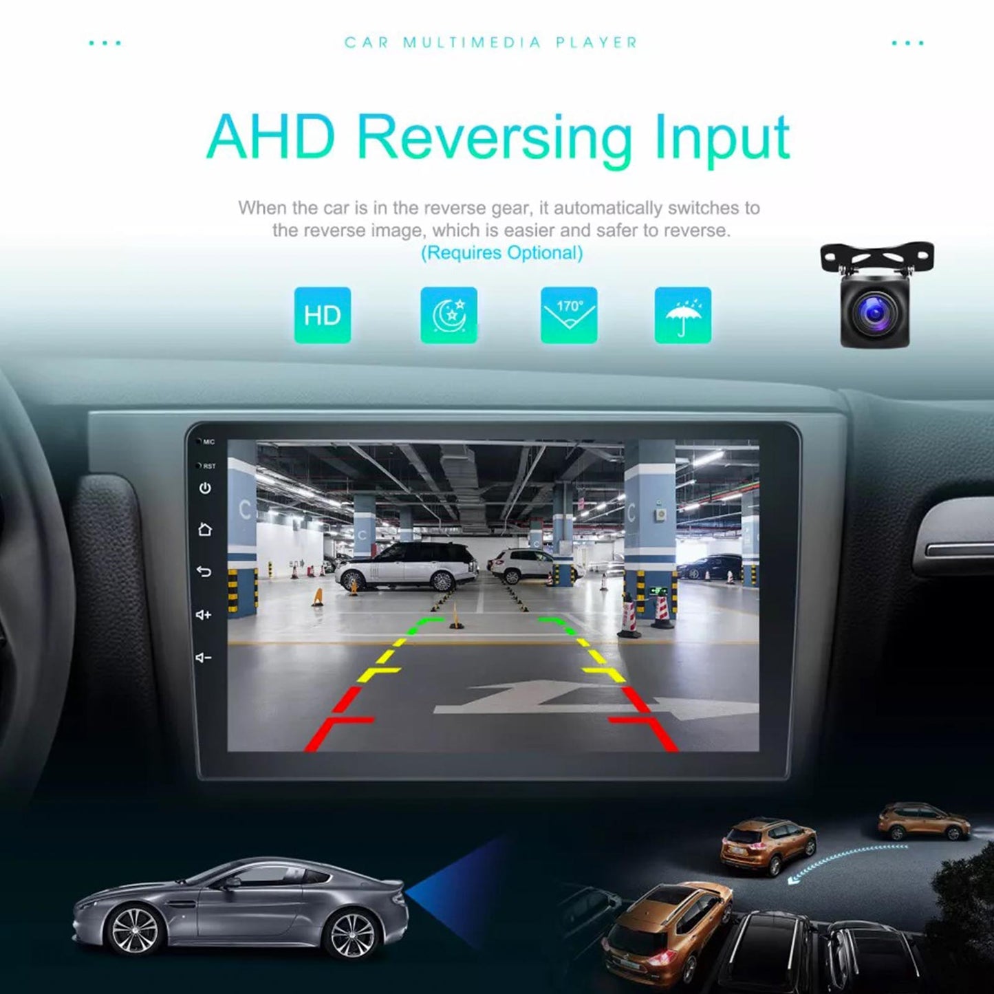 Head Unit Wireless CarPlay Android Auto Suitable for Suzuki Grand Vitara