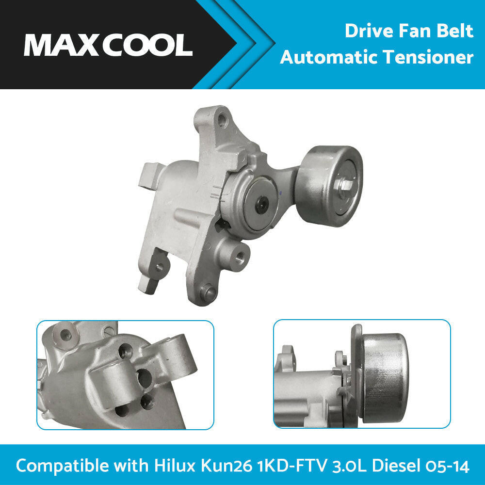 Drive Fan Belt Tensioner Suitable For Hilux KUN25 KUN26 1KD-FTV 3. 0 Diesel 05-14.