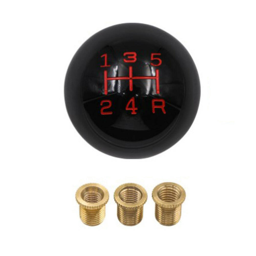 1 Set Universal 5 Speed Car MT Manual Round Ball Gear Shift Knob Shifter Lever.