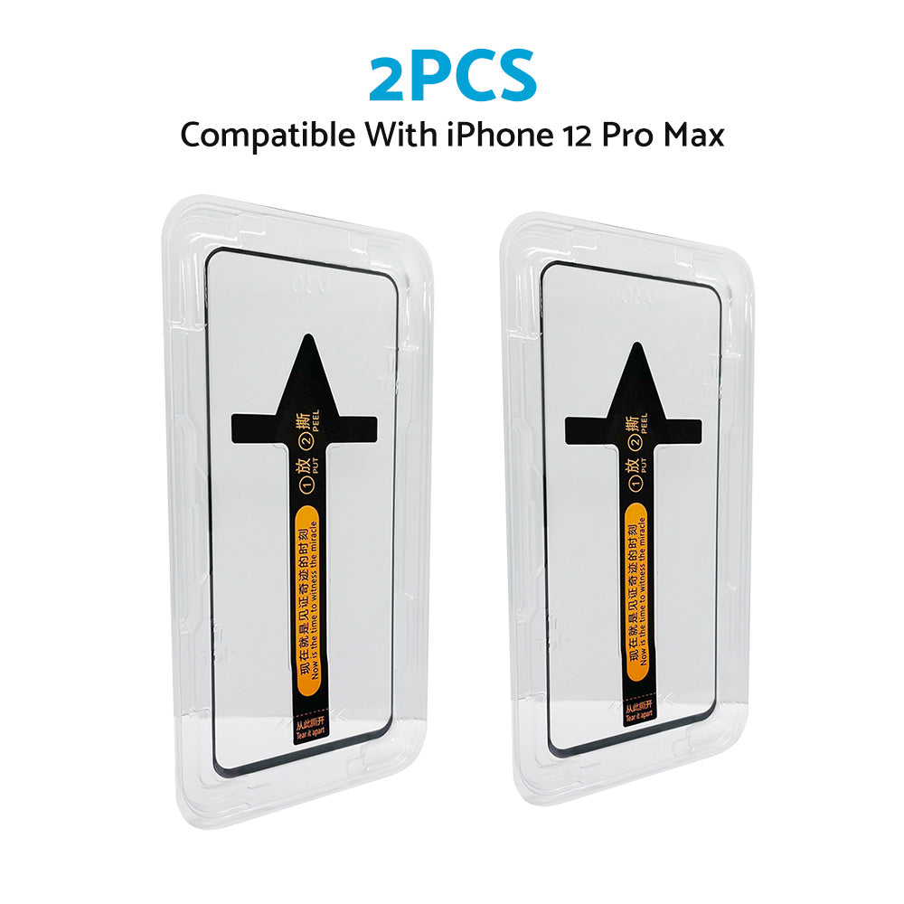 2x Tempered Glass Screen Protector Suitable for iPhone 12 Pro Max