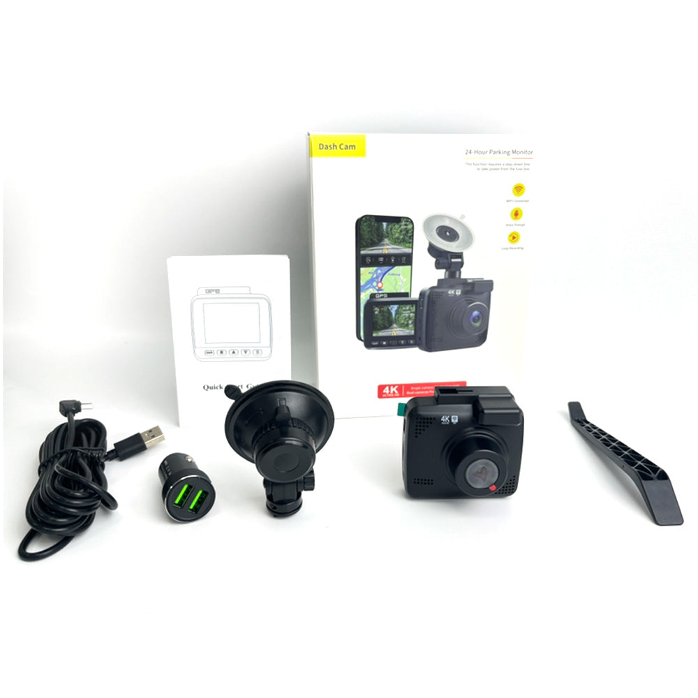 4K Car Dash Camera Recorder Suitable for Vehicles Built-in WiFi GPS UHD 2160P LC
