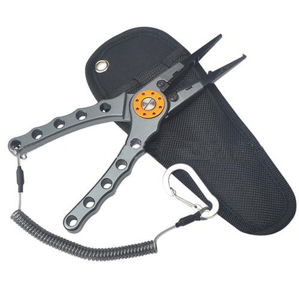 7.9in Aluminium Fishing Pliers Hook Remover Line Cutter Fish Grip