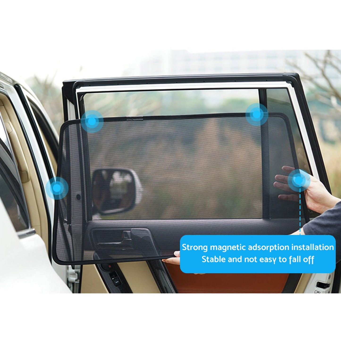 Front & Rear Magnetic Sun Shade Mesh Blind Suitable For LDV T60 Ute 2017-2024 UVB Protection