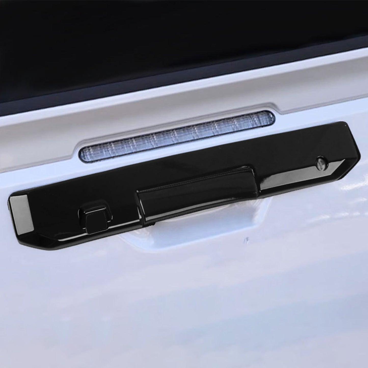 Glossy Black Rear Tail Gate Tailgate Handle Cover Suitable For Triton L200 23-25