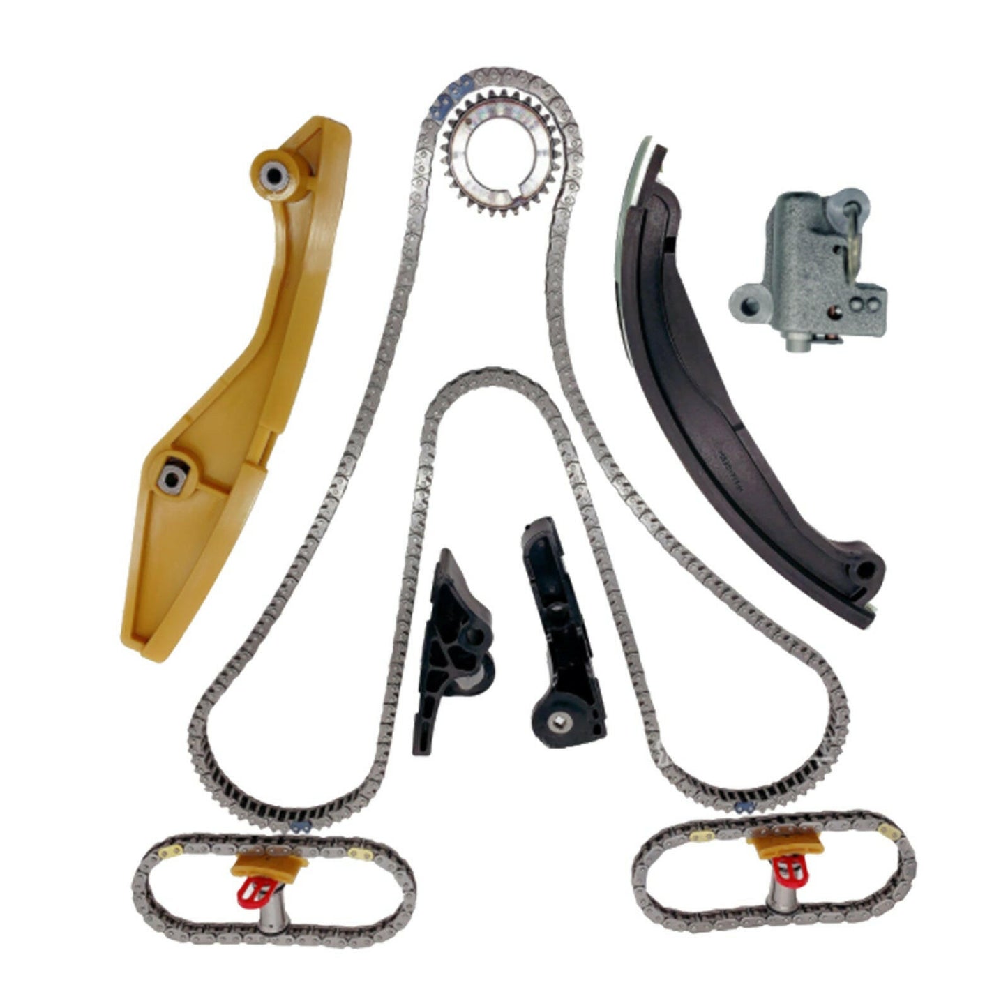 Timing Chain Kit & Camshaft Gear Suitable For Ford Explorer Taurus F-150 MKX 3.5L 3.7L 5.4L.