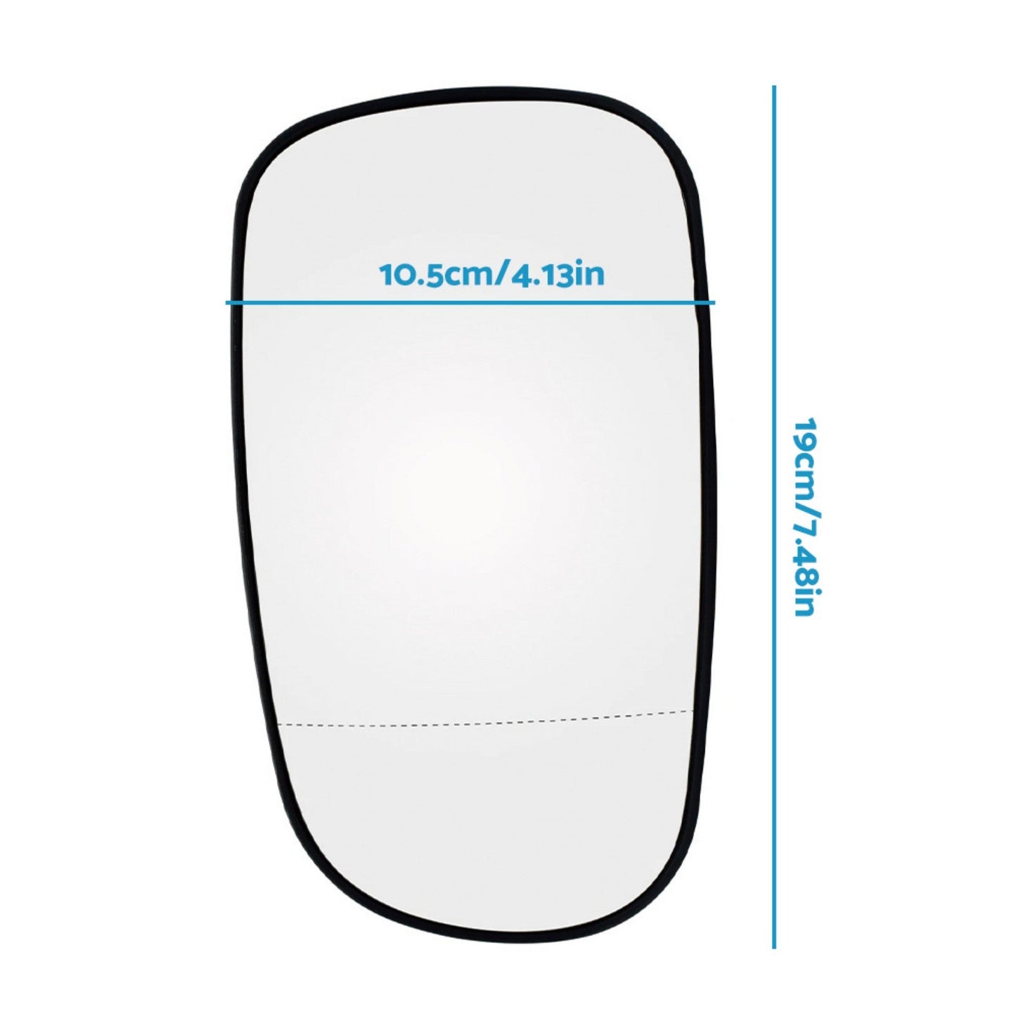 1 Pair Heated Mirror Glass Left & Right Suitable For Saab 9-5 9-3 93 2003-On