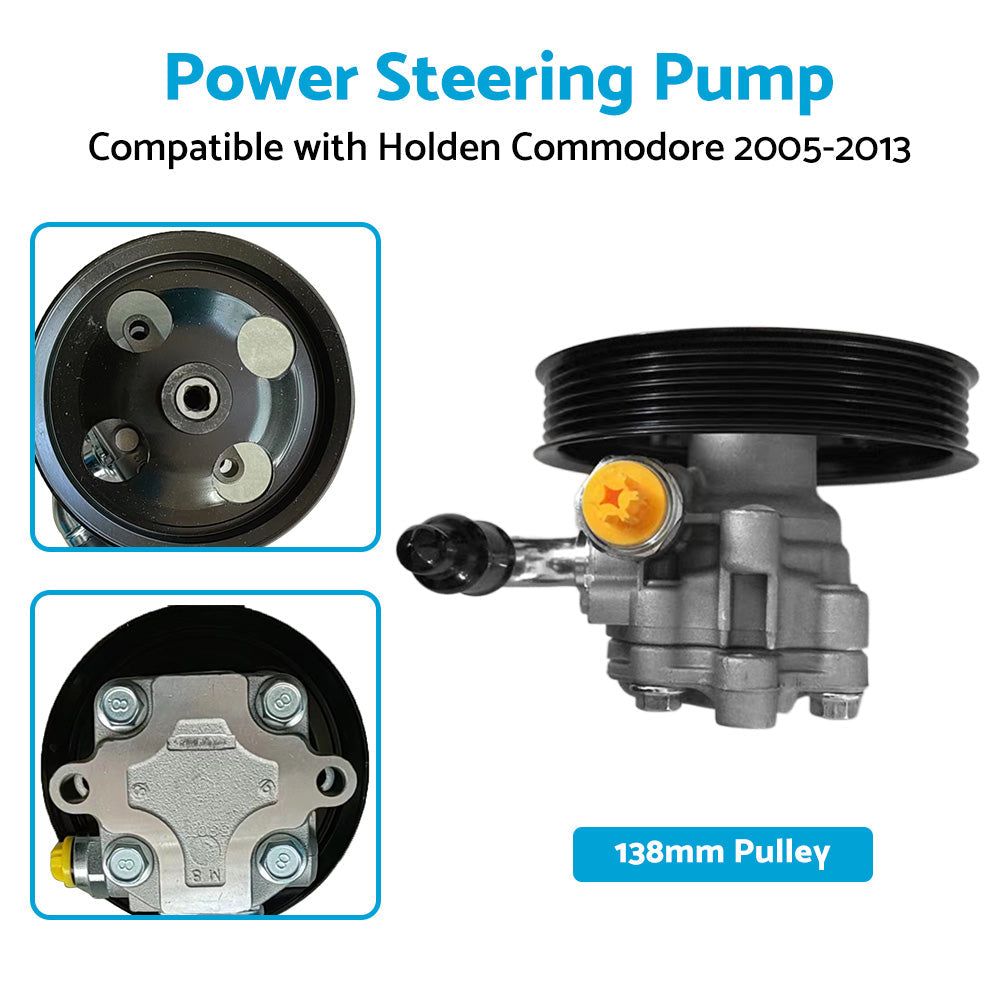 Power Steering Pump and Pulley For Holden Commodore 6. 0L V8 VE VZ L98 2005-2013.