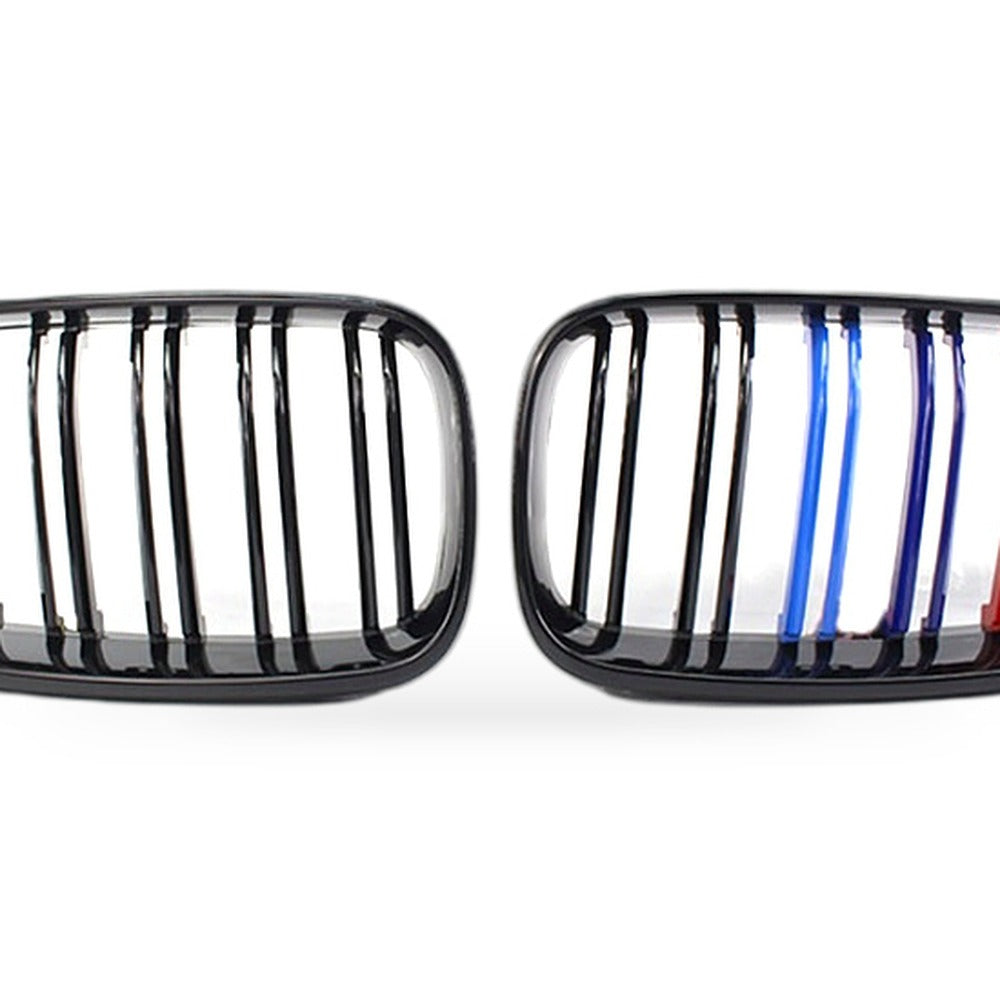 Gloss Black M Style Double Slat Grille Suitable for BMW 2 Series F22 F23 - XQ1