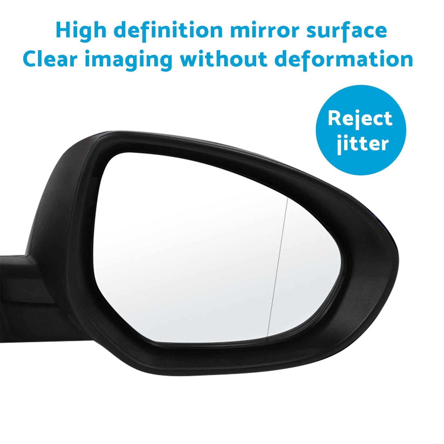 Right Door Mirror Suitable For Mazda 3 BL 2009-2013 White Without Indicator