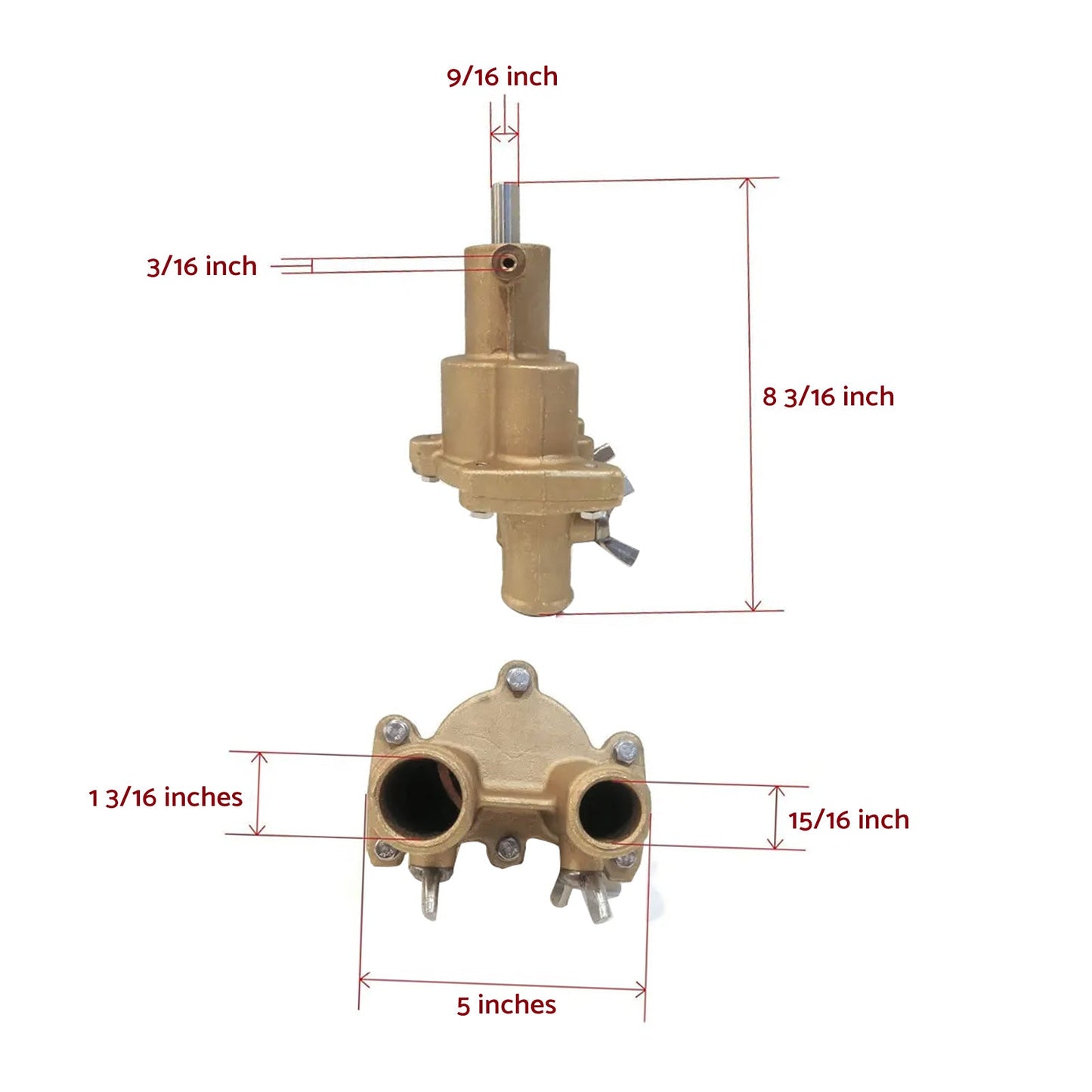 Sea Water Pump Suitable For MerCruiser 46-862914T10 / 46-8M0118067 / 8M0139995.