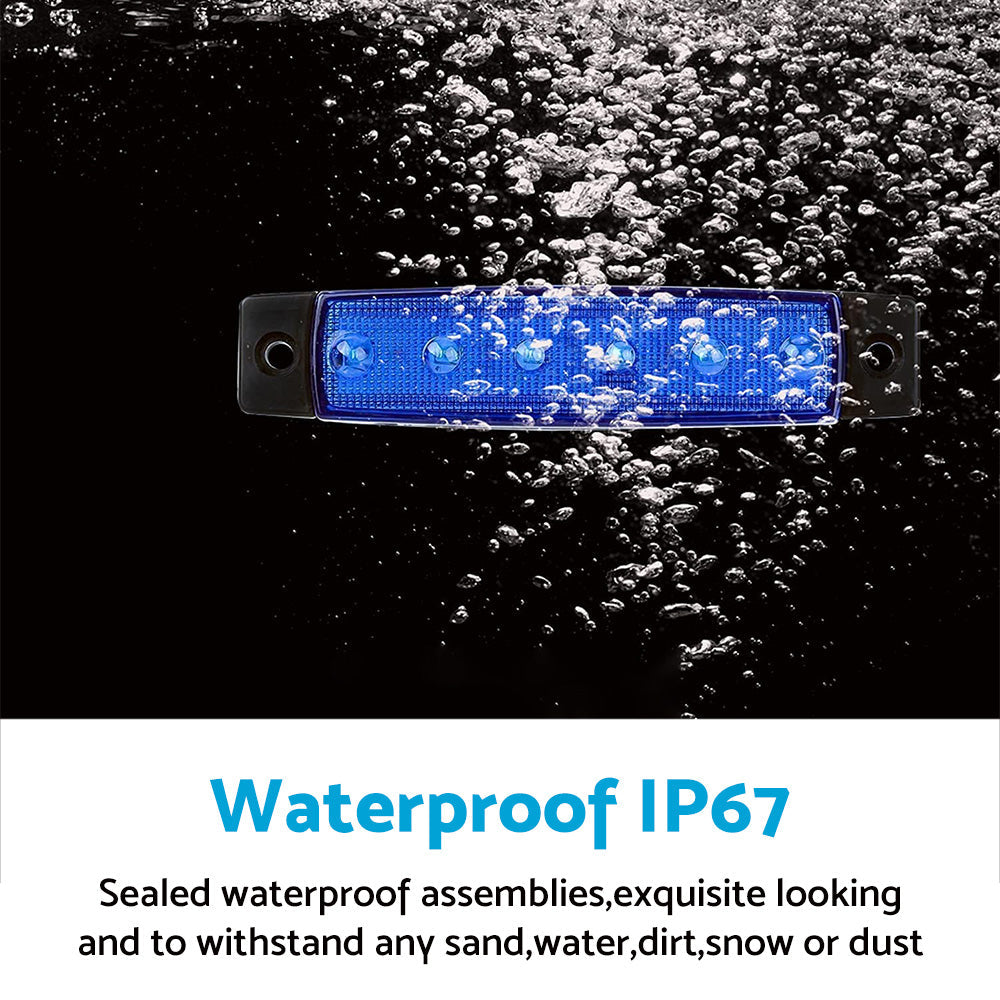 12x LED Deck Courtesy Lights Suitable for Marine Boat 12V Waterproof