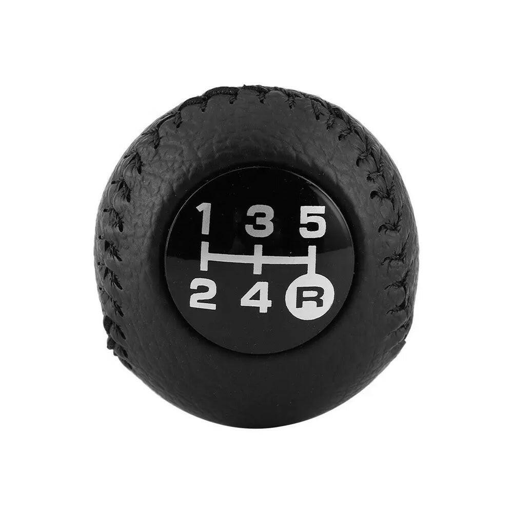 Black Leather Manual Gear Knob Set Suitable For Toyota 4Runner Hilux Land Cruiser Prado.