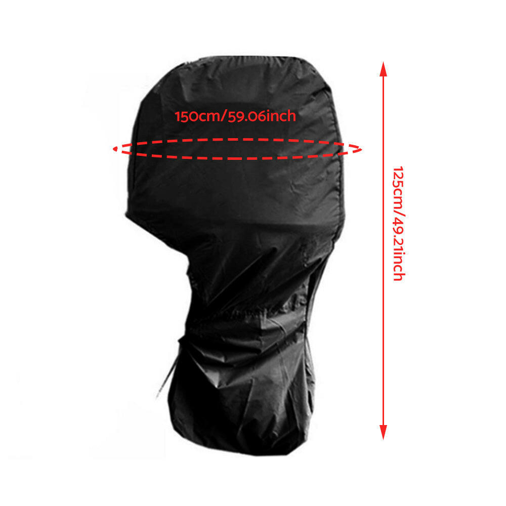 15HP-20HP Full Outboard Boat Motor Engine Cover 420D Dust & Rain Protection.