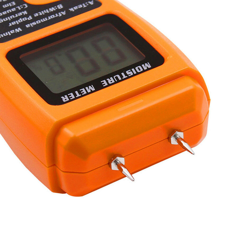 Digital LCD Wood Moisture Meter Damp Detector Timber Humidity Tester Analyzer.