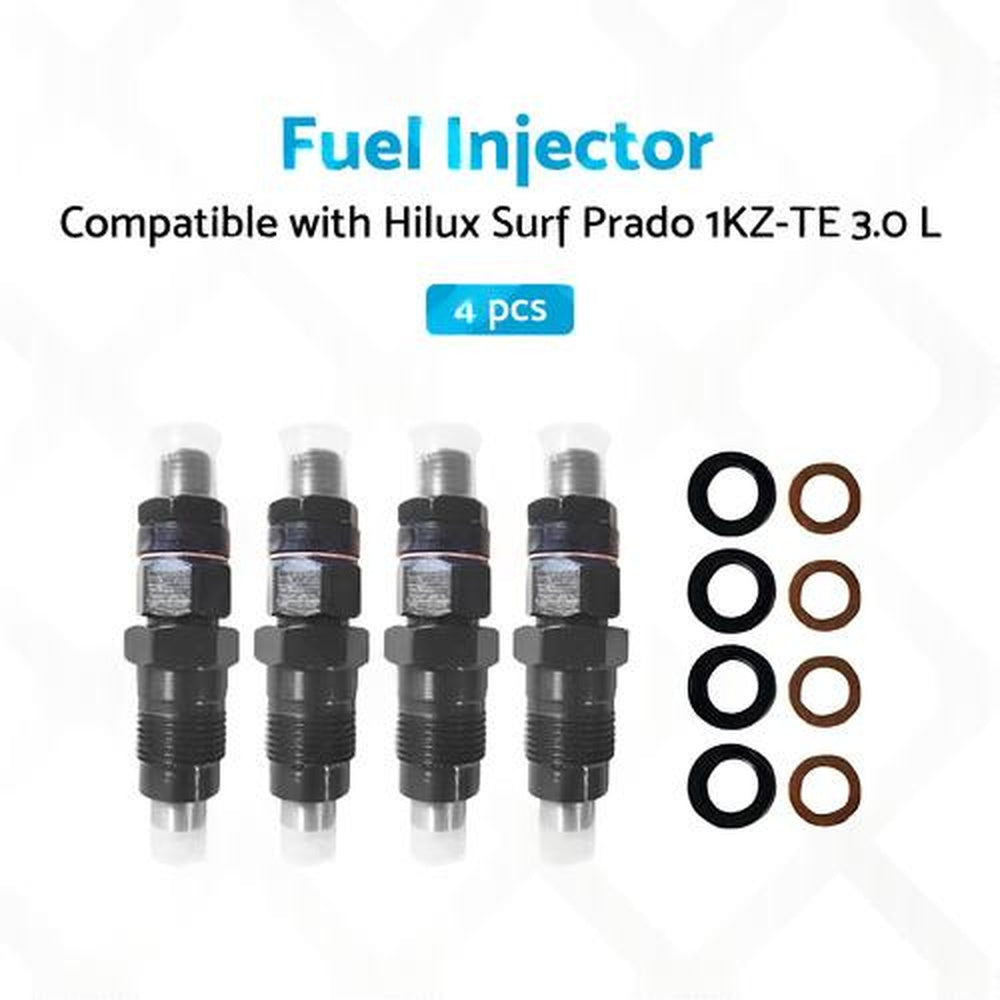 4x Diesel Fuel Injectors Suitable for Toyota LX 1KZ-TE 3.0L