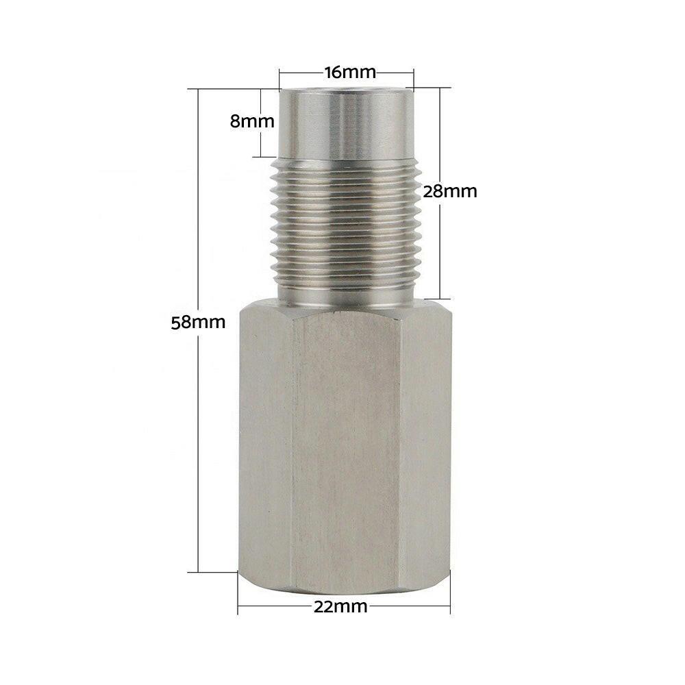 Oxygen O2 Sensor Spacer Adapter CEL Cleaner Mini Cat with Catalytic Converter.
