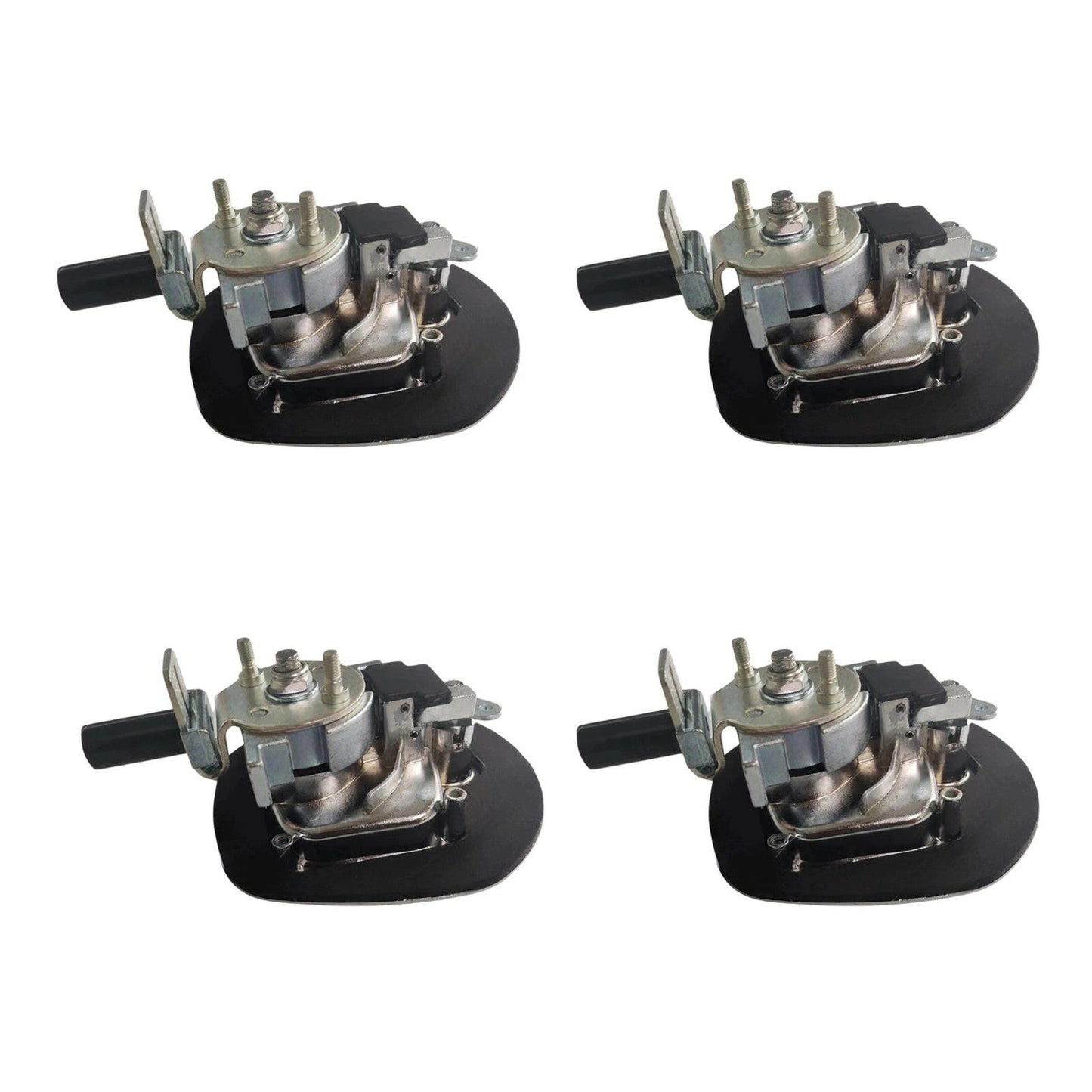 4x Chrome Power Operated Recessed Folding Whale Tail T-Lock Handle Suitable For Toolbox.