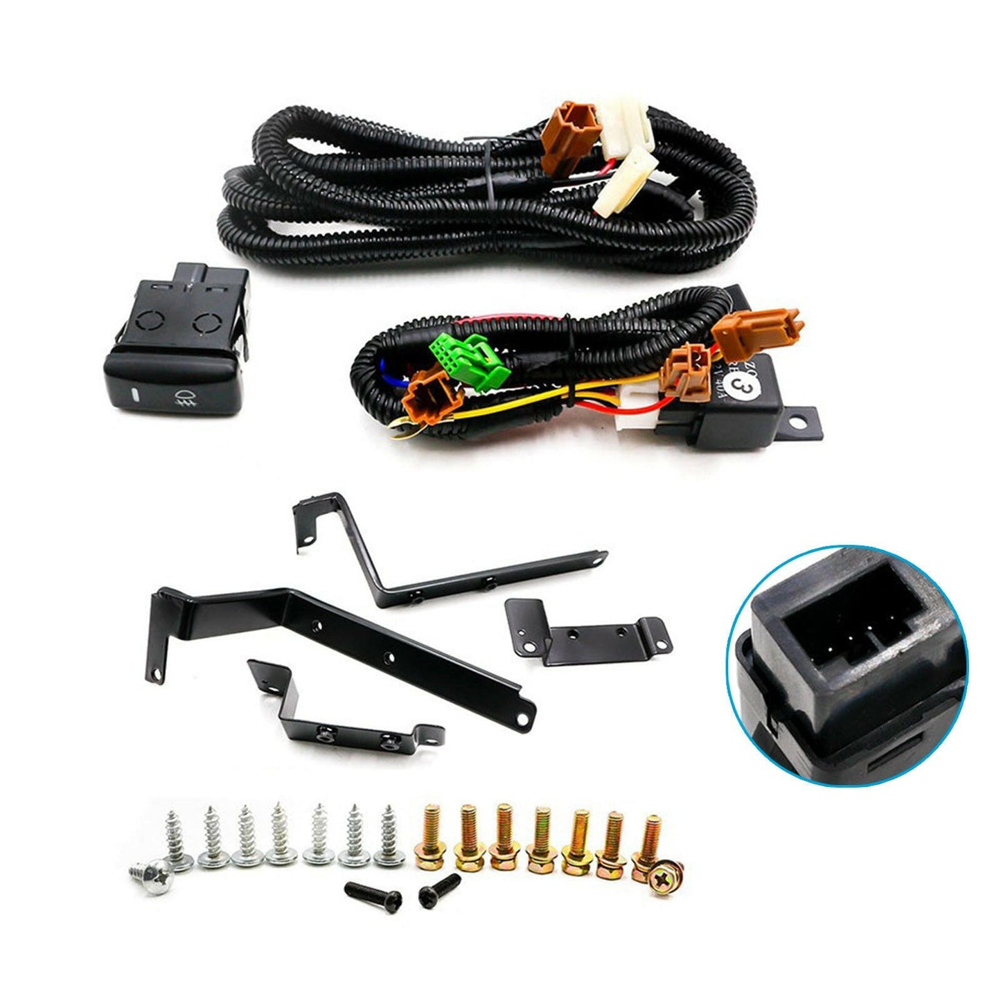 Yellow Fog Lights Lamp Kit Suitable For Honda Civic EK EM 2 3 4 Dr JDM 1999-2000.