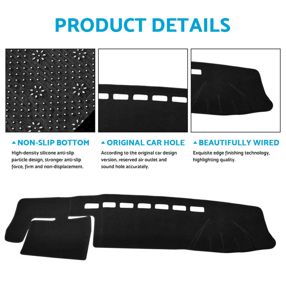 Dash Mat Suitable For Toyota Hiace 2005-2018 SLWB Van Non-Slip Dashboard Cover.