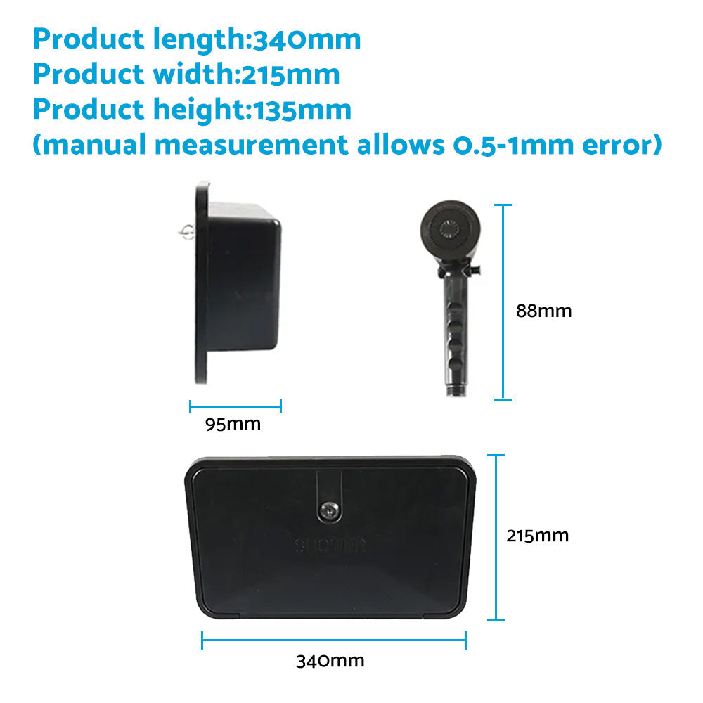 1 Set External Caravan / RV Shower Box Kit with Exterior Faucet Suitable For Camper Trailer & Boat