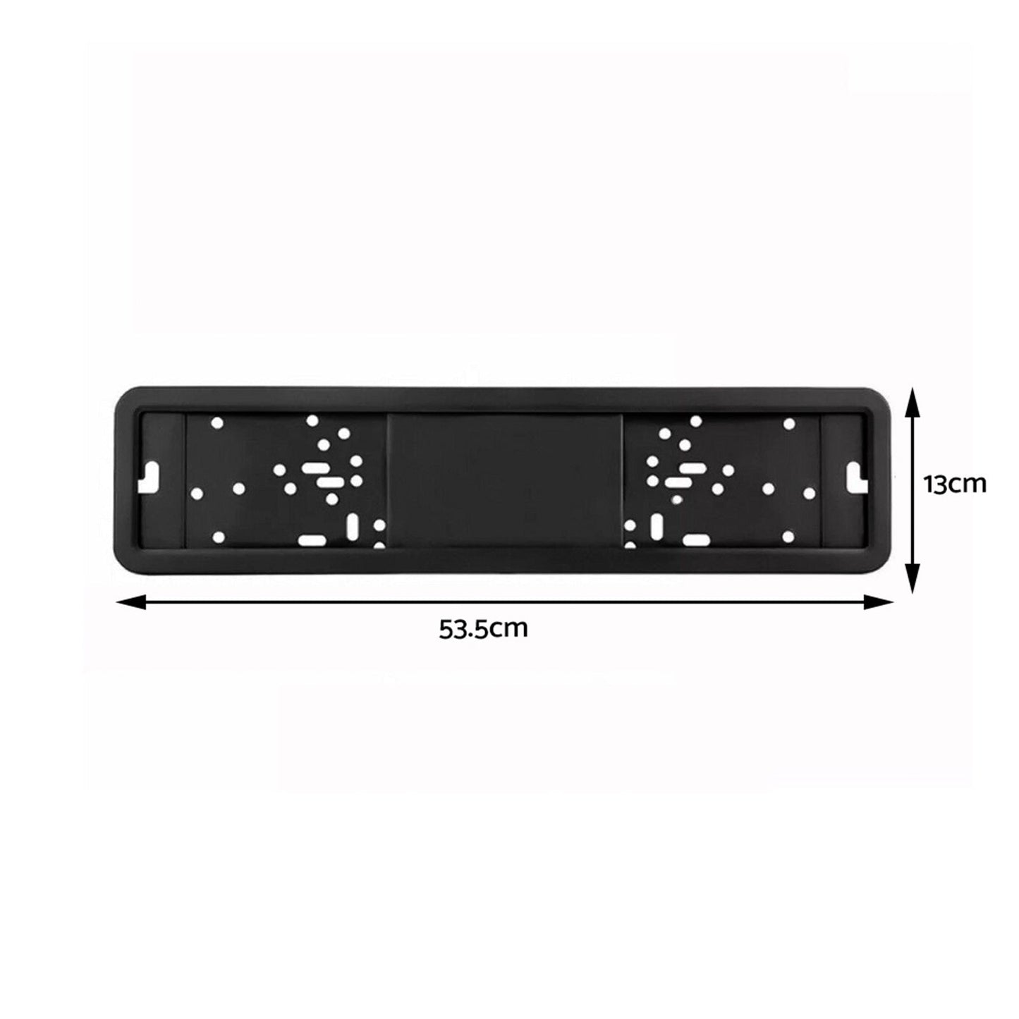 2x European License Plate Cover Frame Holder with Mounting Bracket Suitable For Standard Plates